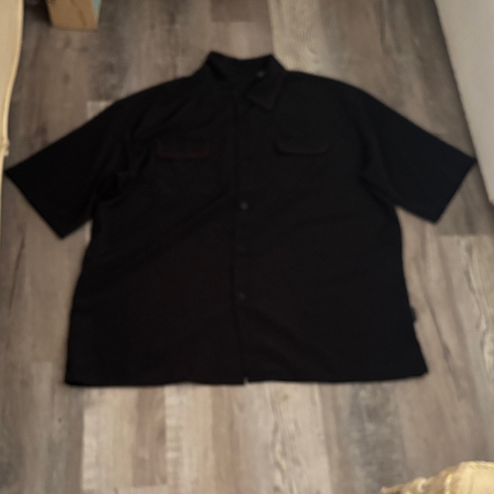 Dragonfly Clothing Company Men's Classic Black Button Down Shirt
